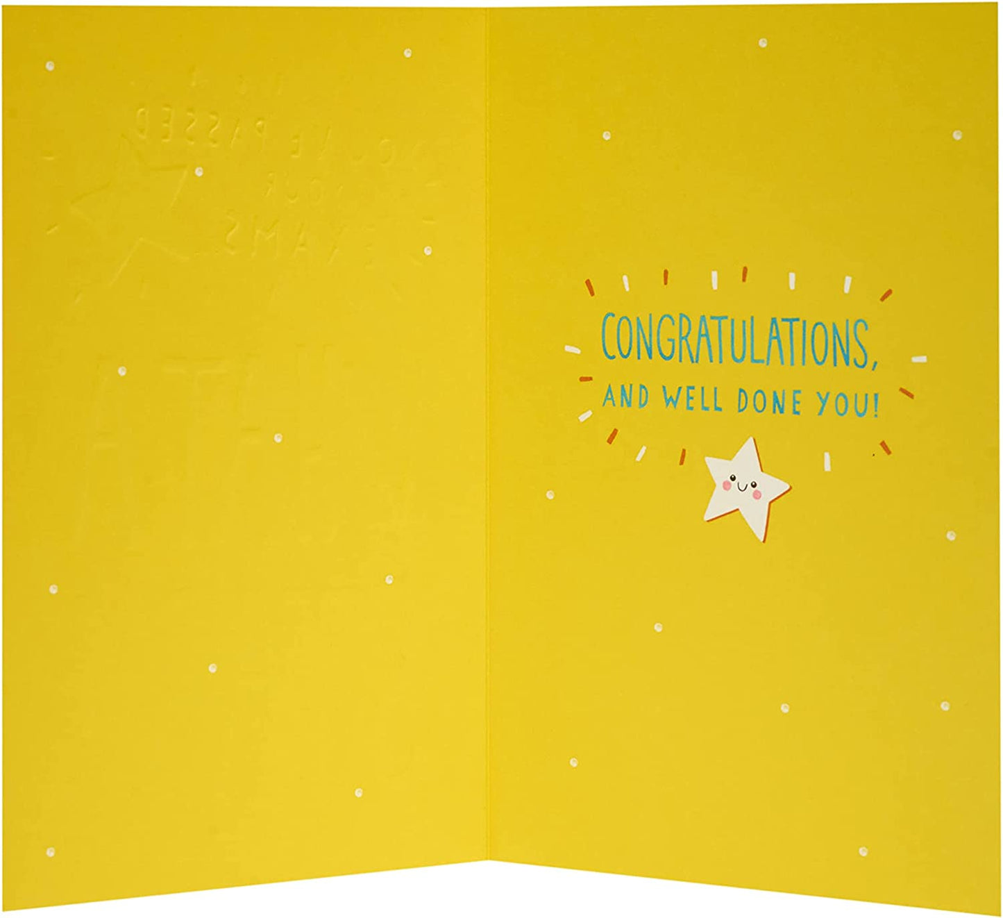 What A Star! Exams Pass Congratulations Card