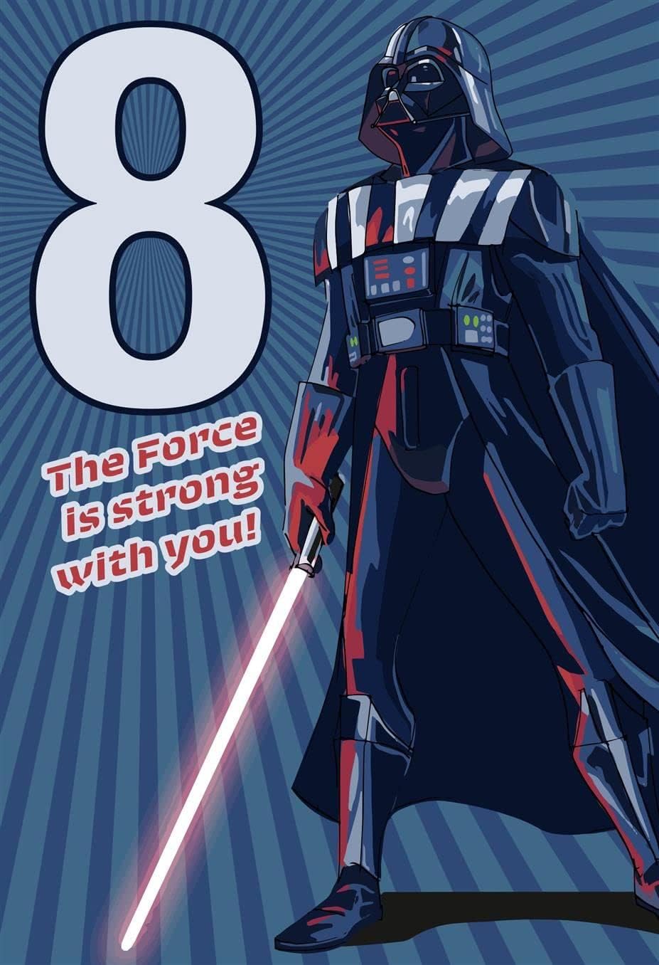 Star Wars Darth Vader 8th Birthday Card