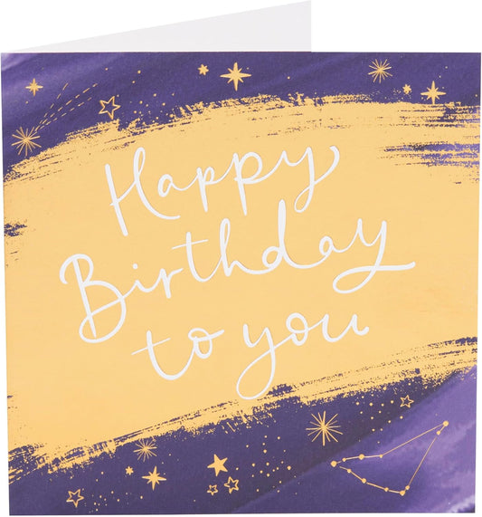 Starry Gold Foil Design From The Camden Collection Birthday Card