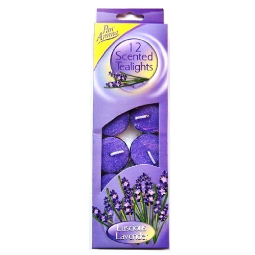 Scented Tea Lights 'Luscious Lavender' Pack of 12