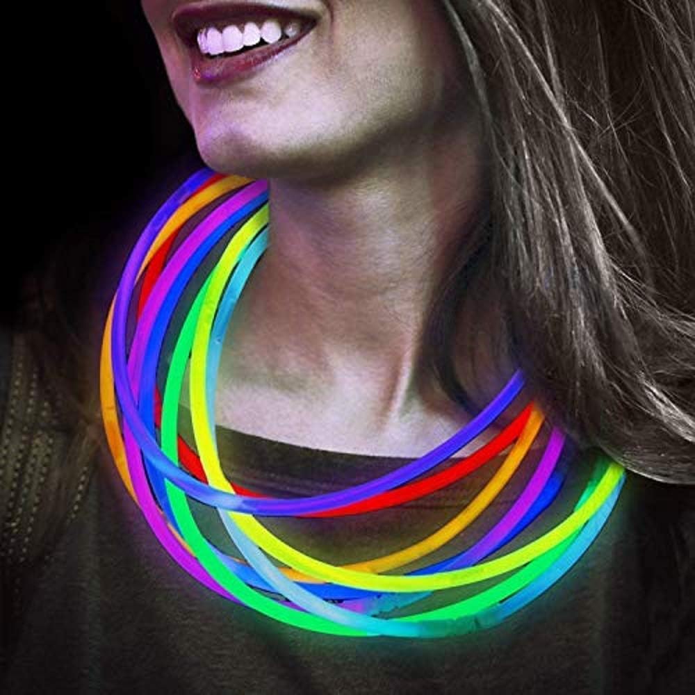 Pack of 10 22" Assorted Colors Glow Necklaces