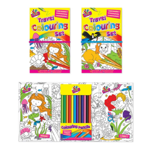 Children's Travel Colouring Set