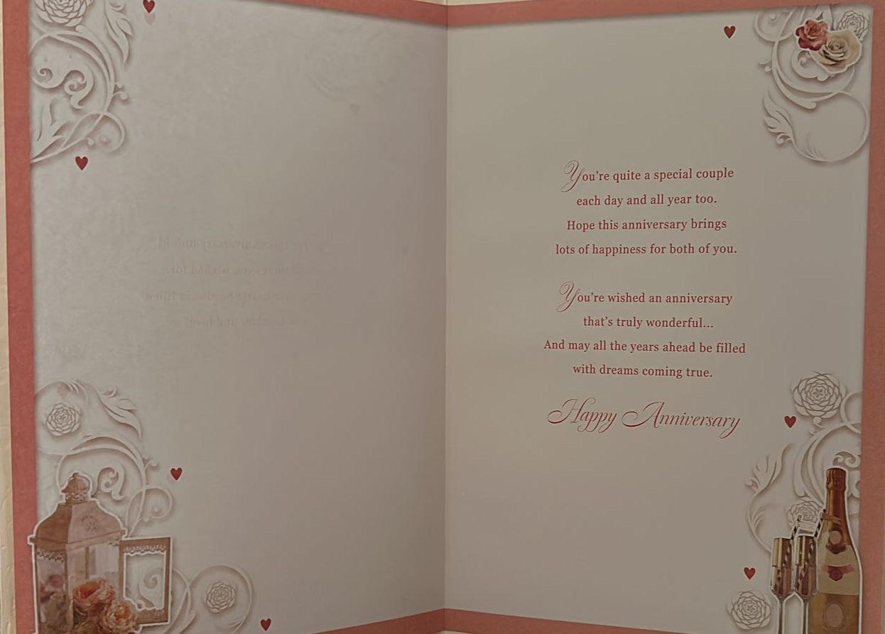 To A Special Couple Anniversary Wishes Open Opacity Card