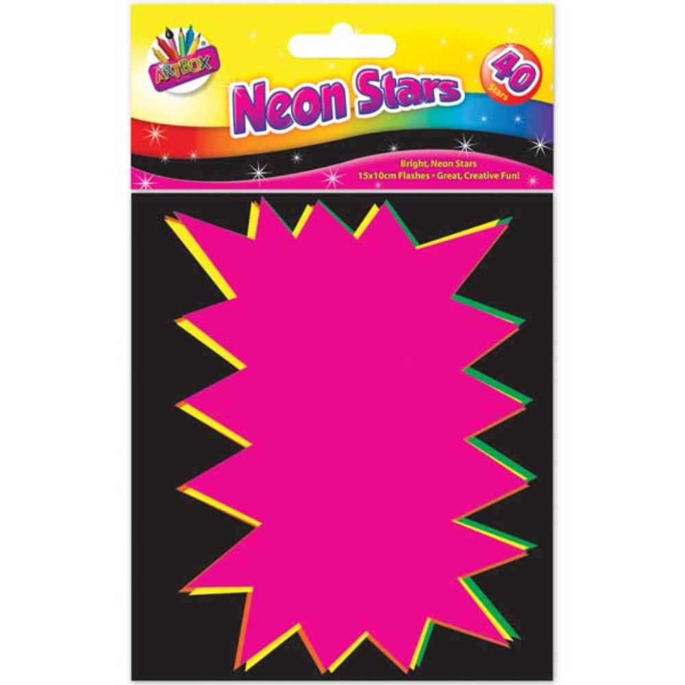 Pack of 40 Fluorescent Flashes 15 x 10 cm