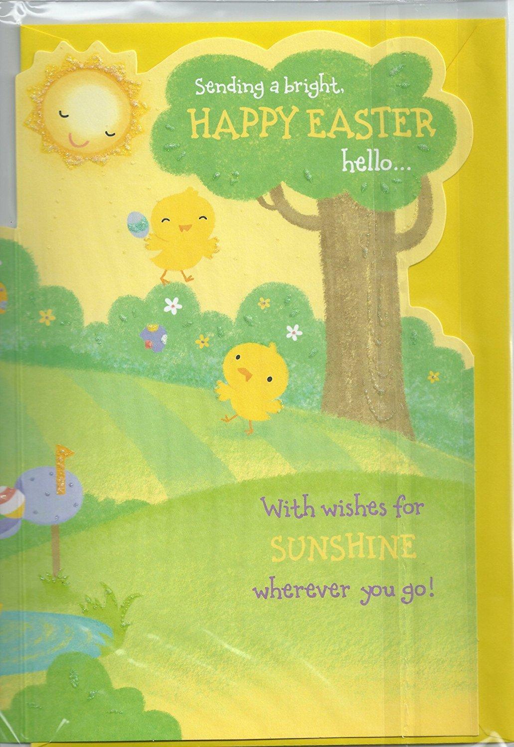 Sending a Bright Happy Easter Greeting Card