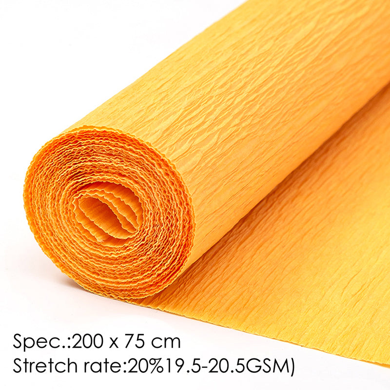 Pack of 50 Orange Crepe Paper 50 x 200cm