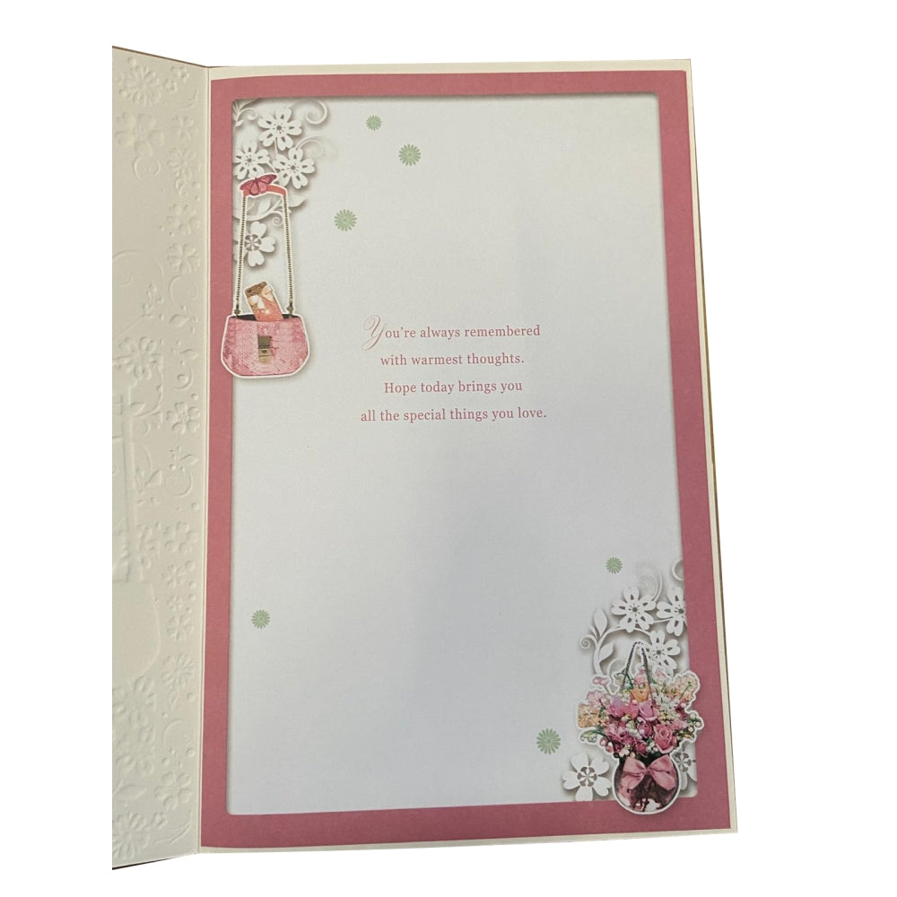 40th Female Birthday Card Sentimental Verse Large