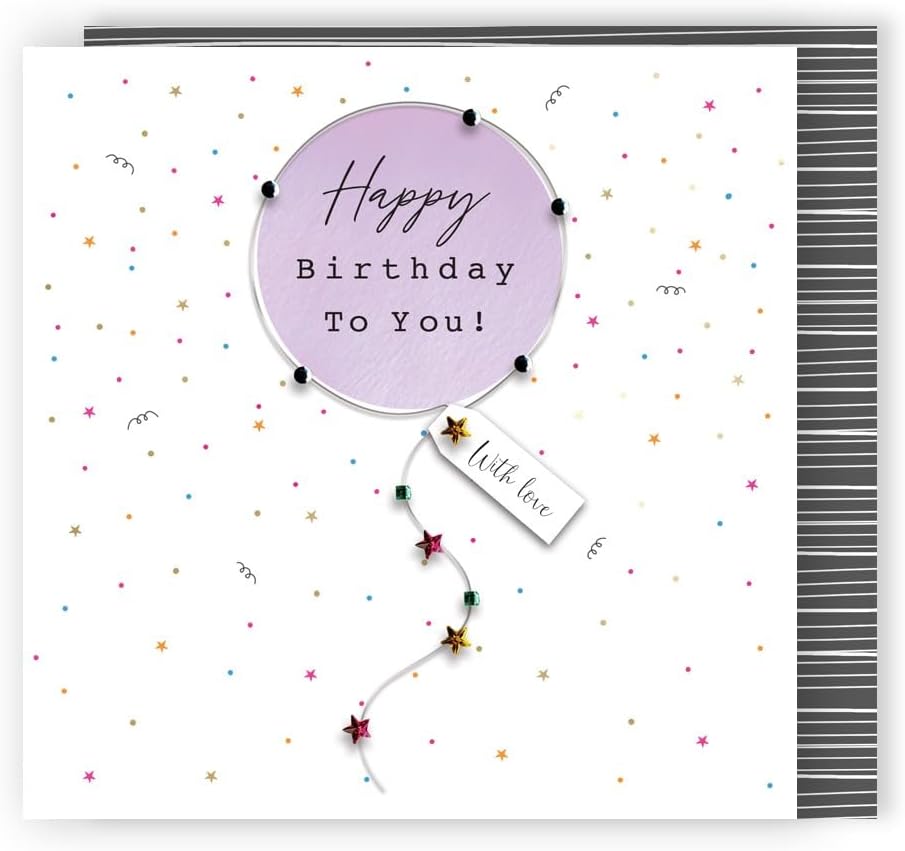 Magical, Bubbly Fun! Birthday Hand-Finished Greeting Card