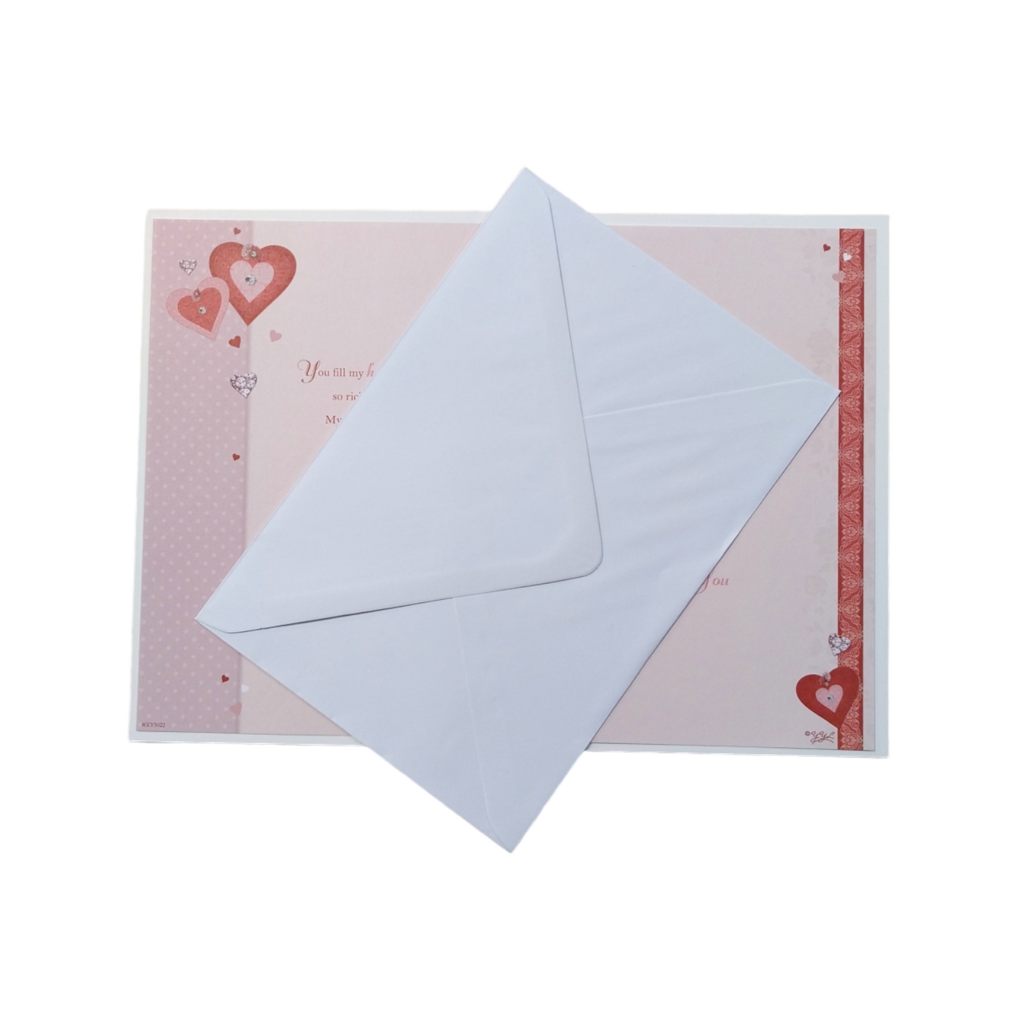 I Will Always Love You Hearts Design Open Greeting Card