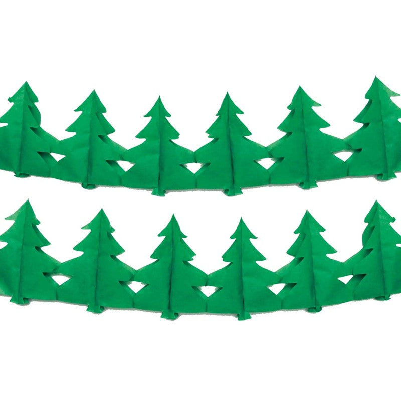 Pack of 2 2m Christmas Tree Paper Garlands