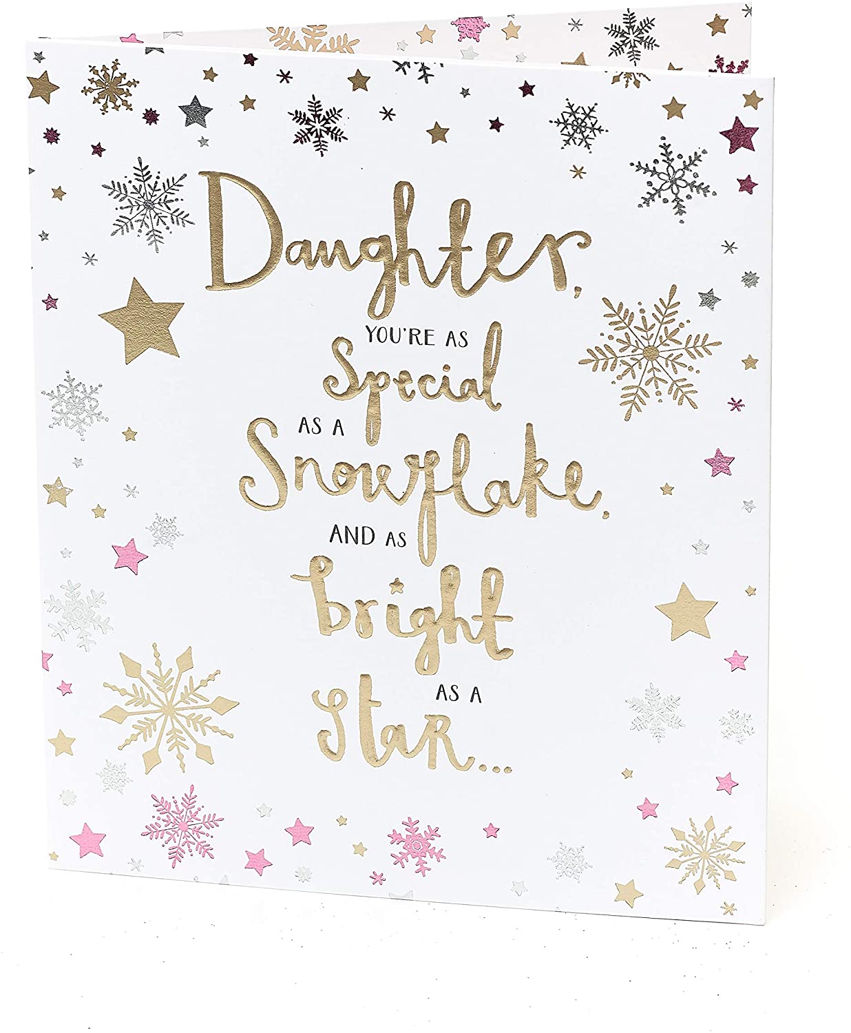 Daughter Christmas Greeting Card Embellished Special Xmas Cards