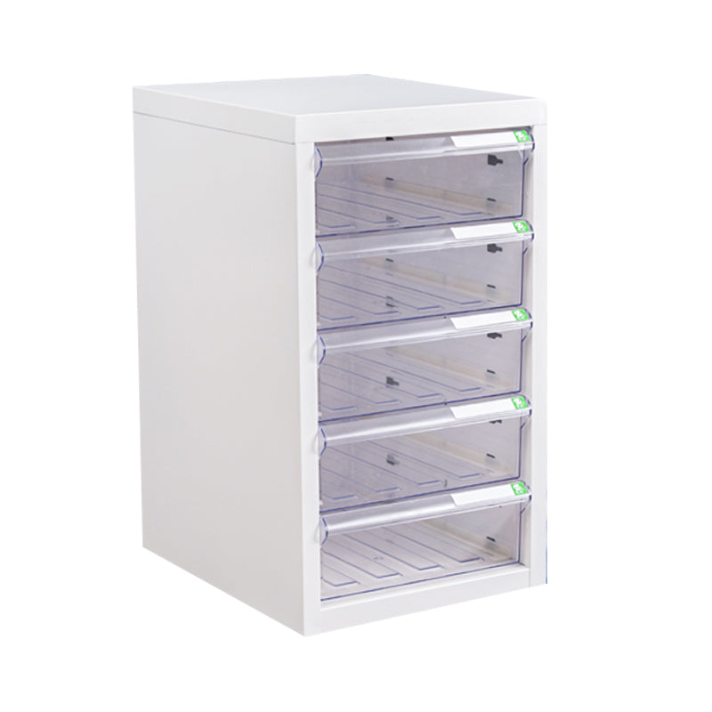 5 Drawer Filing Cabinet with Clear Drawers