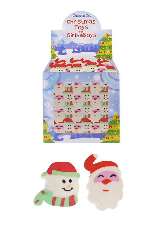 Christmas Erasers 4cm