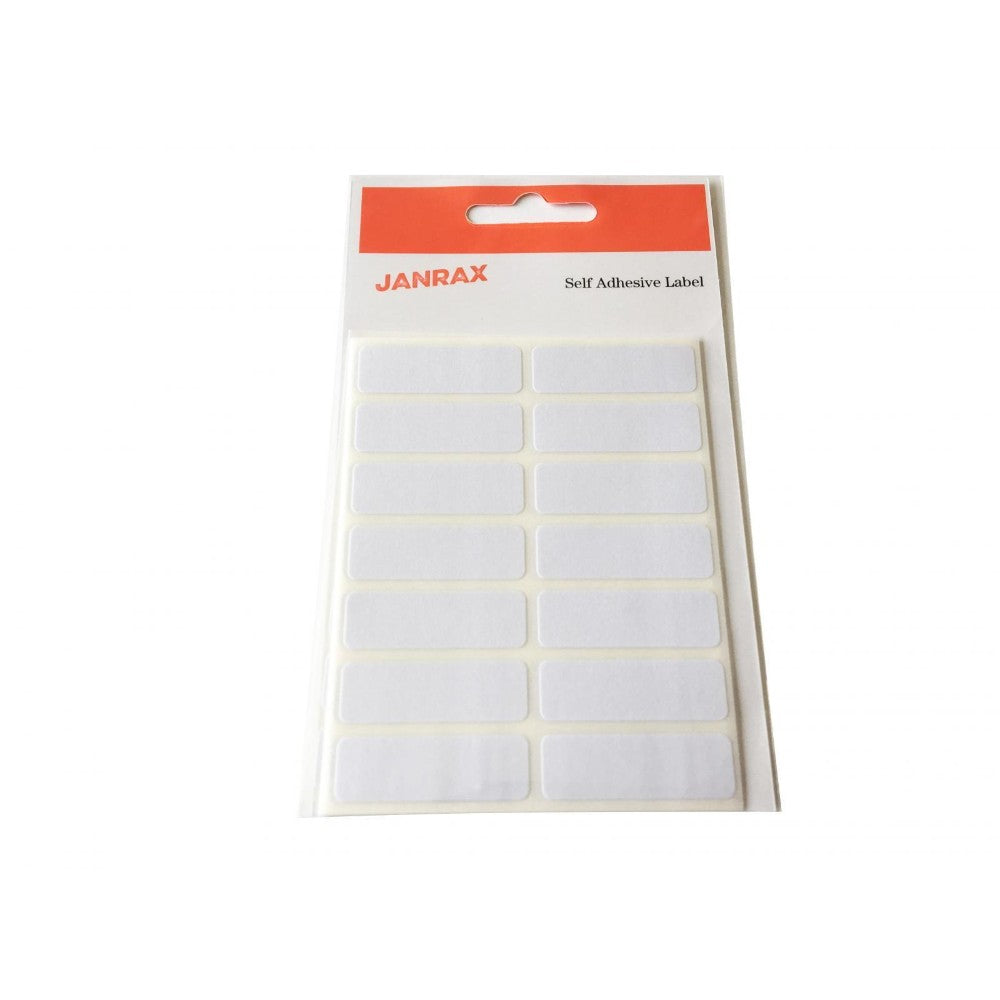 Pack of 490 White 12x38mm Rectangular Labels - Adhesive Stickers