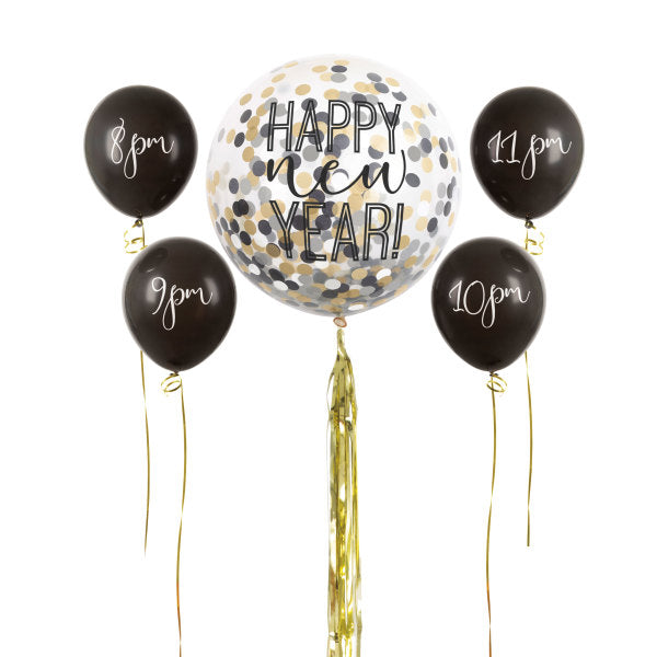 5 Pieces New Years Countdown Balloon Kit