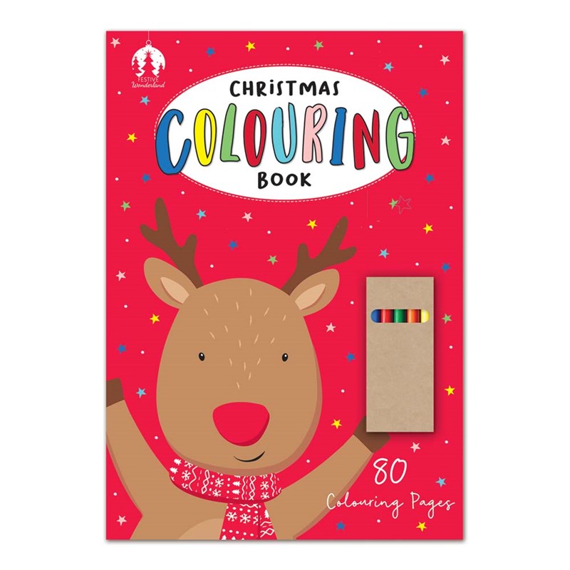 Christmas 80 Pages Premium Colouring Book