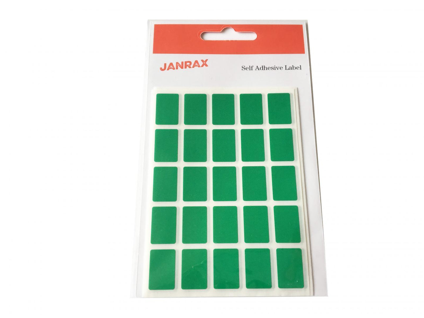 Pack of 1250 Green 12x18mm Rectangular Labels - Adhesive Stickers