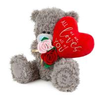 Me To You Bear 20" Flowers & Heart Balloon