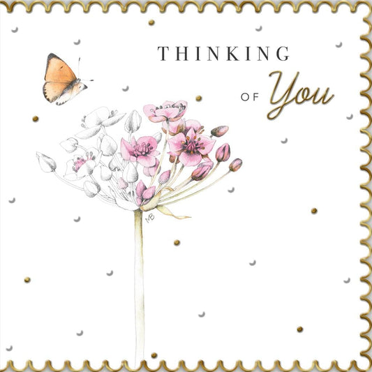 Butterfly Thinking of You Open Card