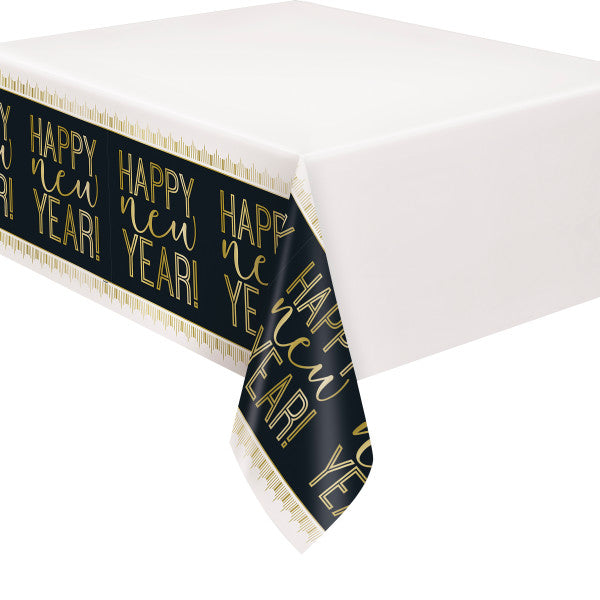 Roaring New Years Rectangular Plastic Table Cover, 54"x84"