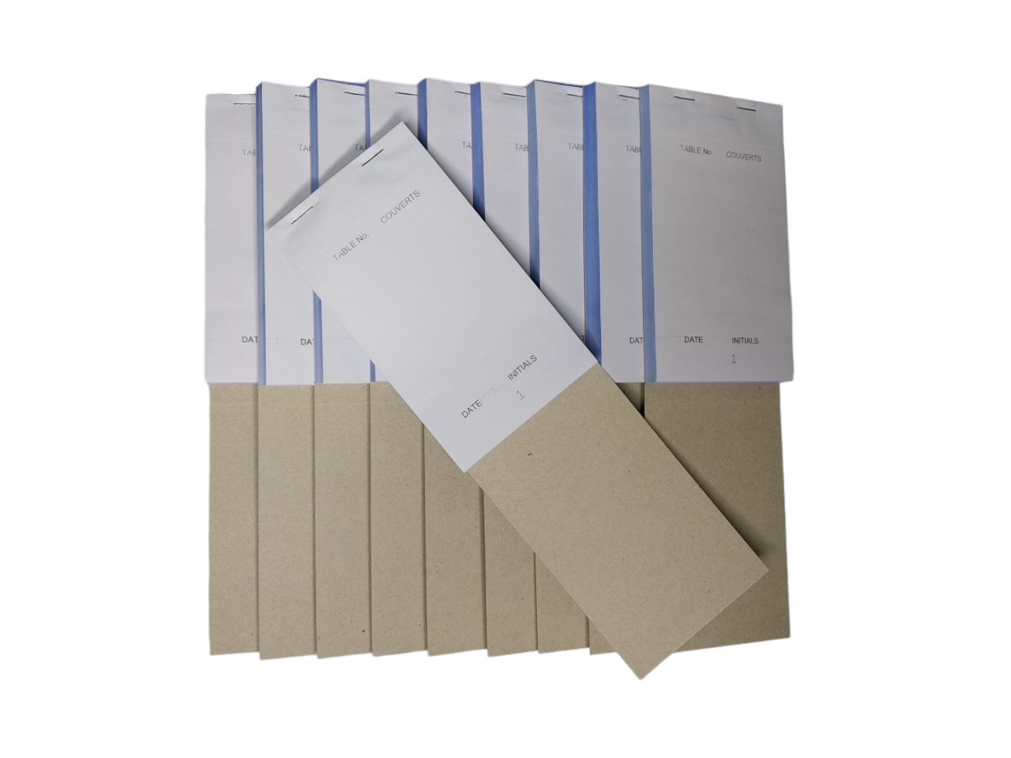 Pack of 50 95mm x 165mm White NCR Triplicate Restaurant Service Pads