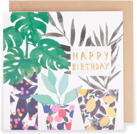Kindred Pot Design Happy Birthday Card