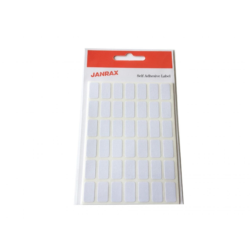 Pack of 1470 White 9x16mm Rectangular Labels - Adhesive Stickers