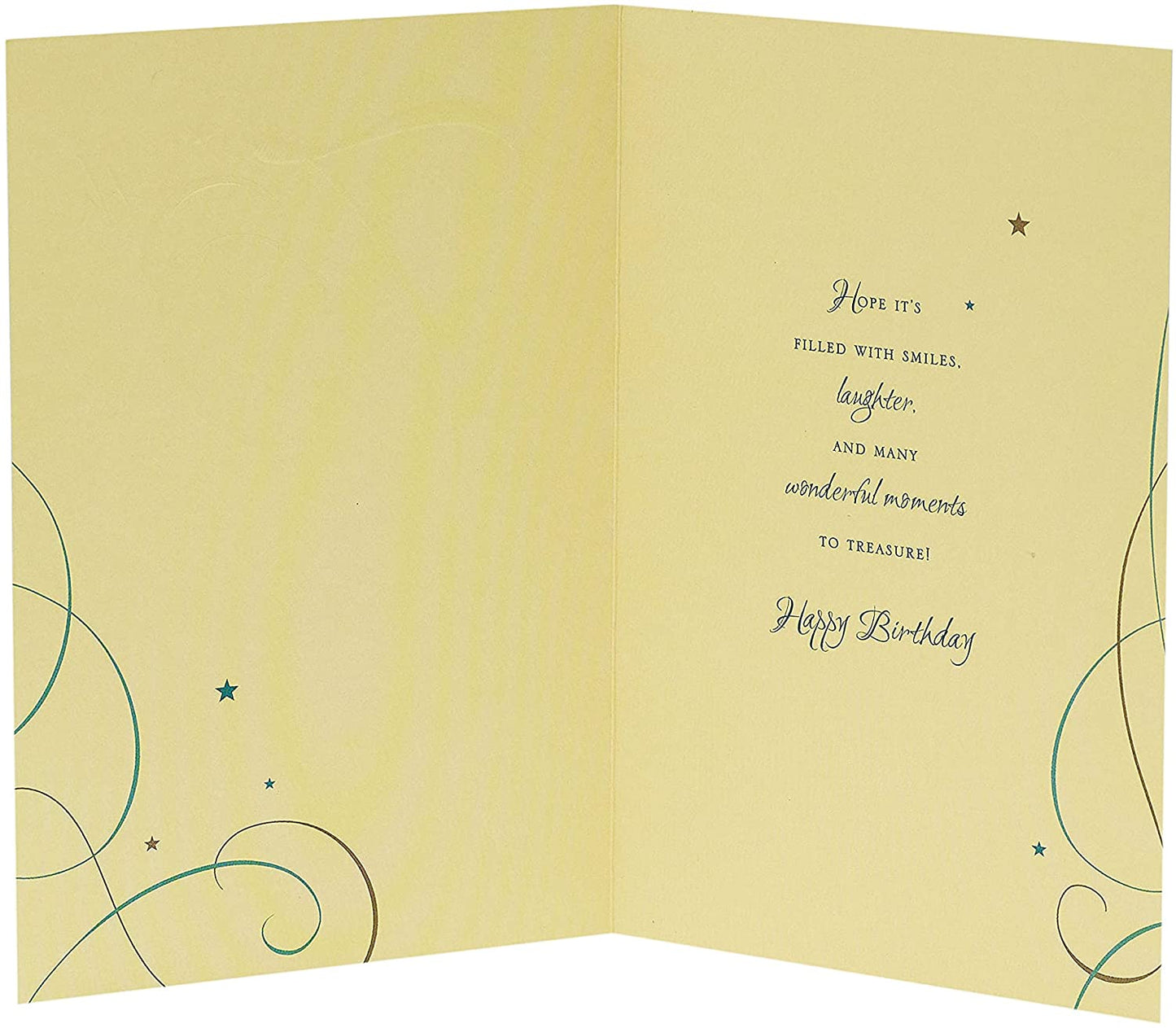 Age 70 Green and Gold Birthday Card