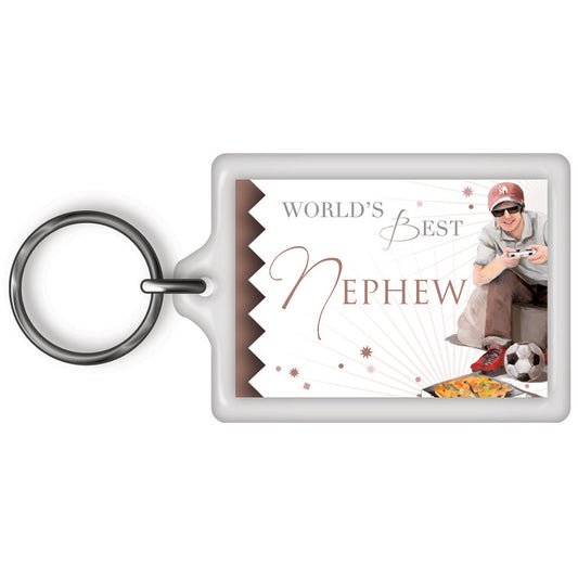 World's Best Nephew Celebrity Style Keyring