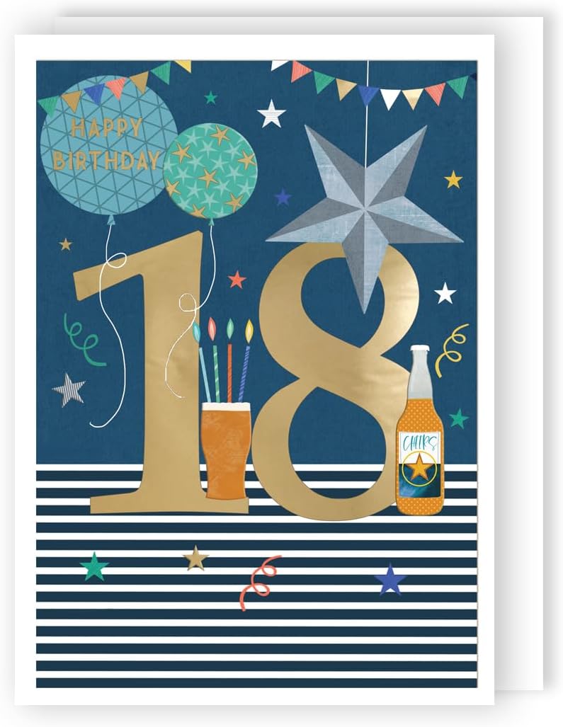 Cheers! Boy 18th Birthday Card