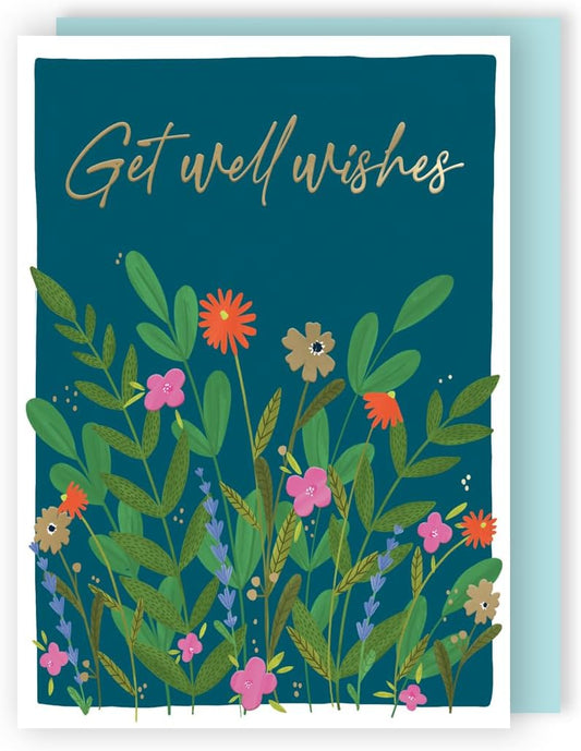 Bloomtastic Wonderland! Get Well Contemporary Card