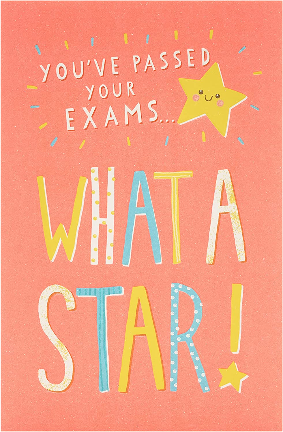 What A Star! Exams Pass Congratulations Card