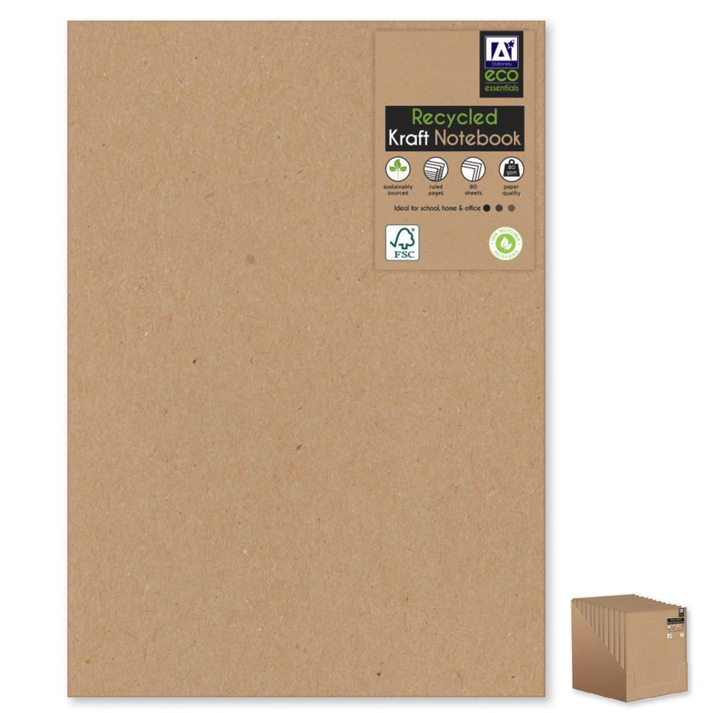 A4 Recycled Kraft Softcover Notebook