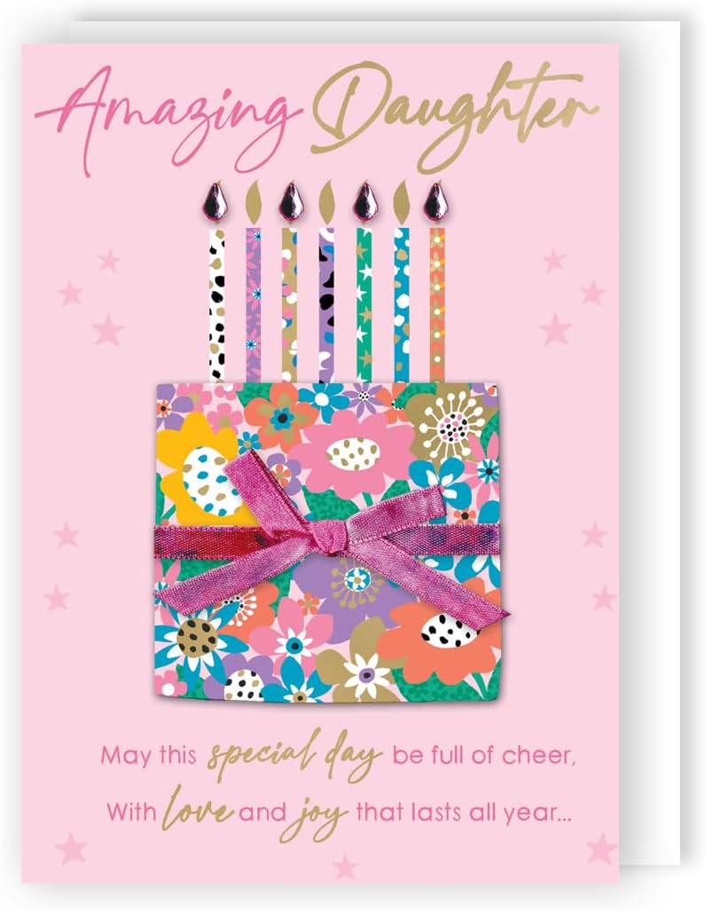 Amazing Daughter Special Day Birthday Bliss Hand-Finished Card