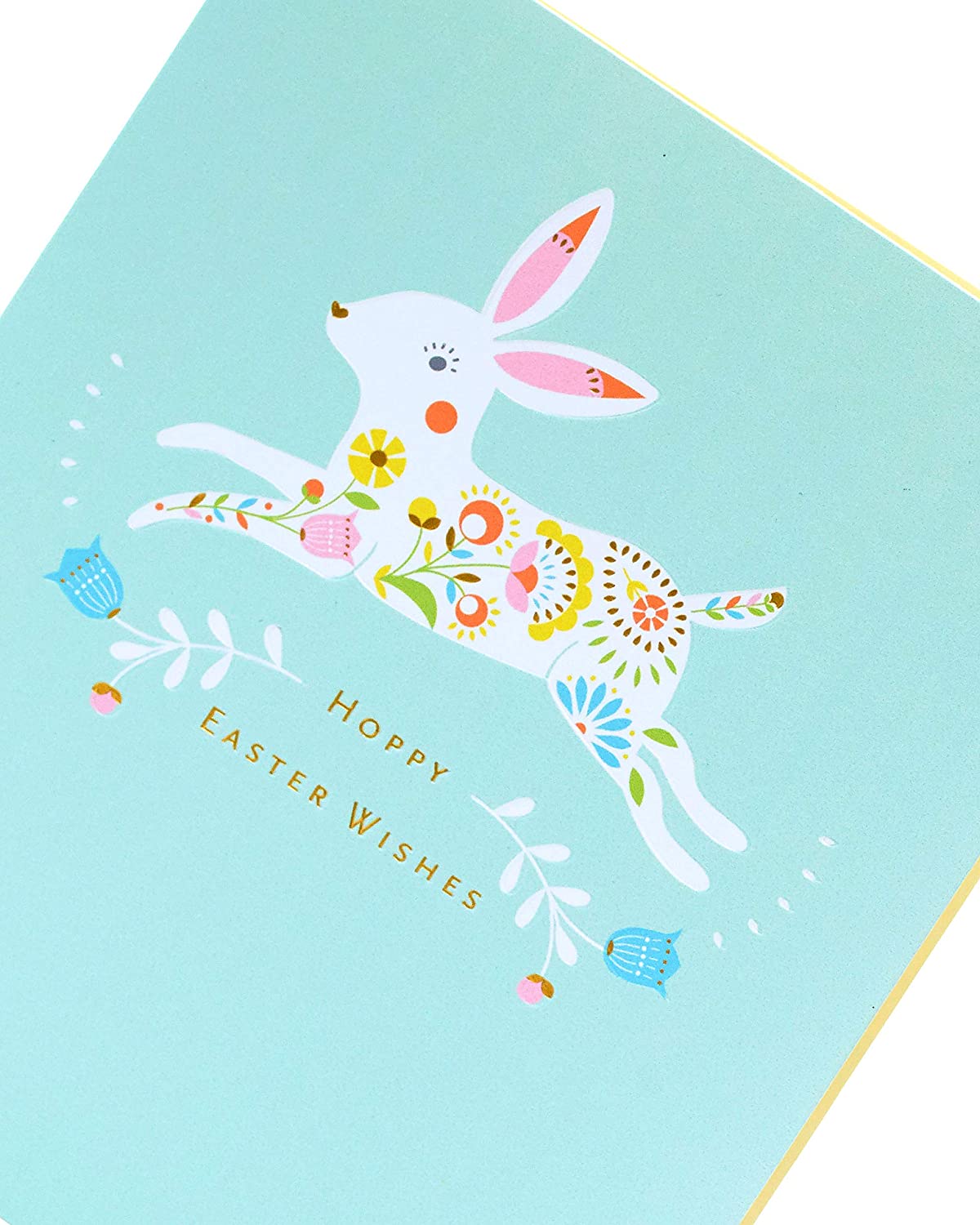 Bunny Hoppy Easter Wishes Greeting Card