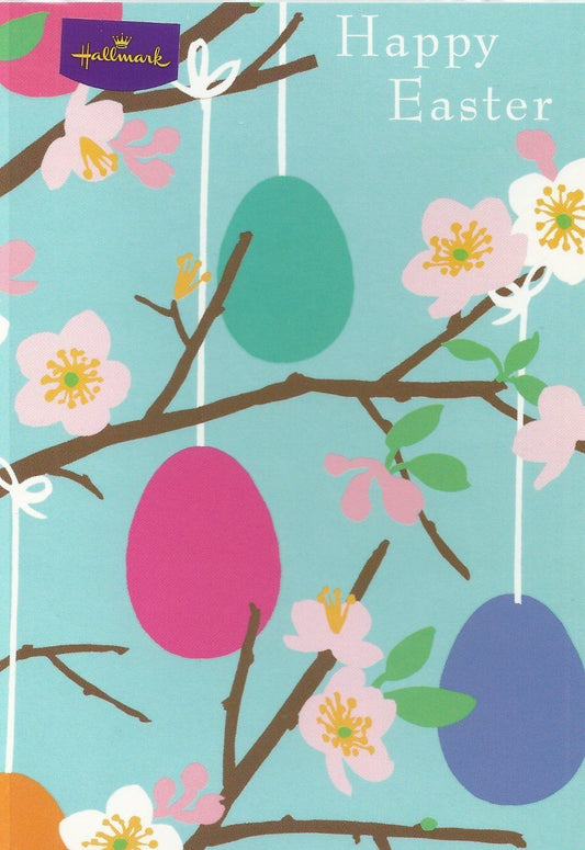 Floral Design Happy Easter Greeting Card