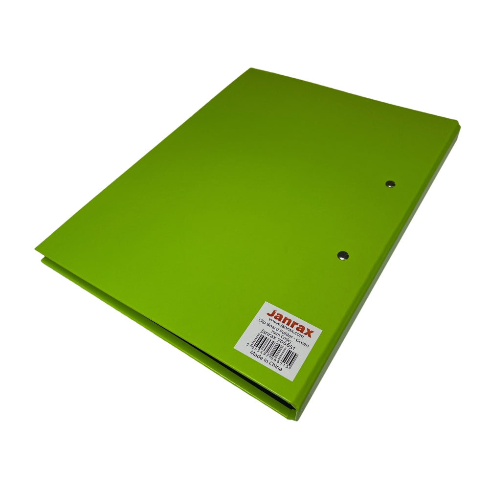 Green A4 Clipboard Document Clamp File Folder