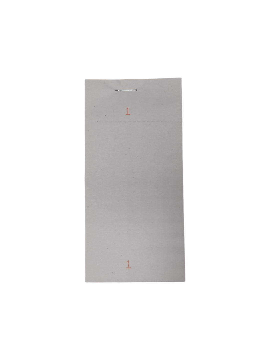 Pack of 50 63mm x 127mm Plain White Numbered Service Pads