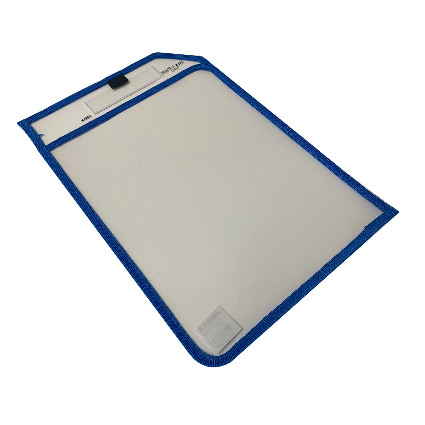 Blue Edge Clear Dry Erase Write and Wipe Reusable Sleeve Pocket