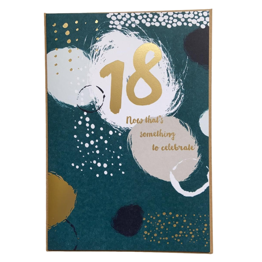 You're 18th Something To Celebrate Foil Finished Birthday Card 