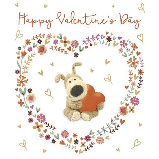 Boofle Sat Cuddling Valentine's Day Card