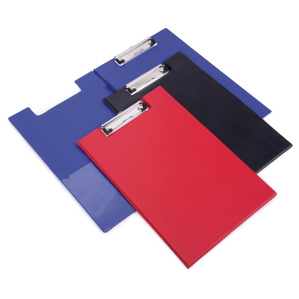 Rapesco Foldover Clipboard with Interior Pocket Foolscap Red