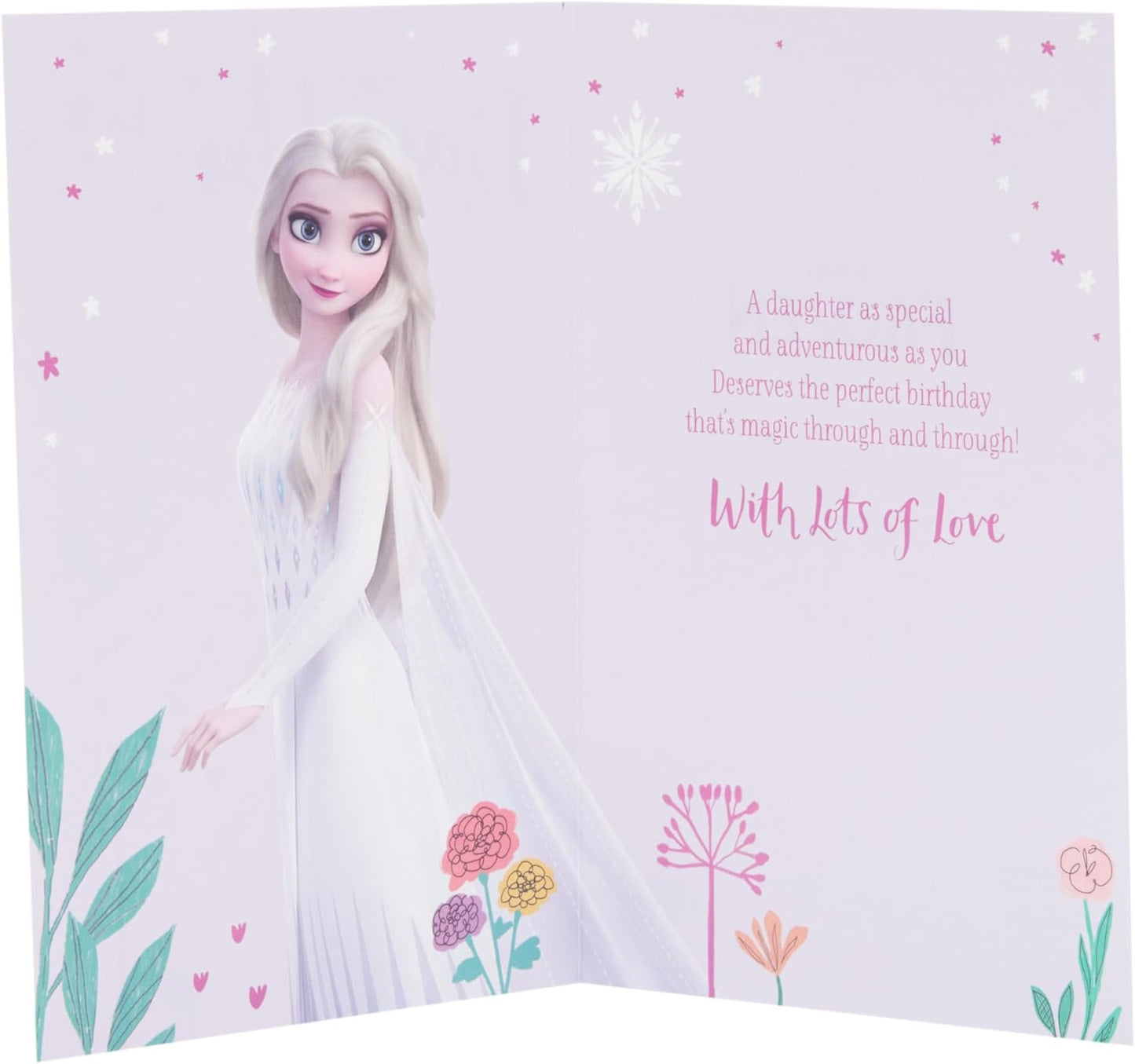 Disney Frozen Elsa Design Daughter Birthday Card