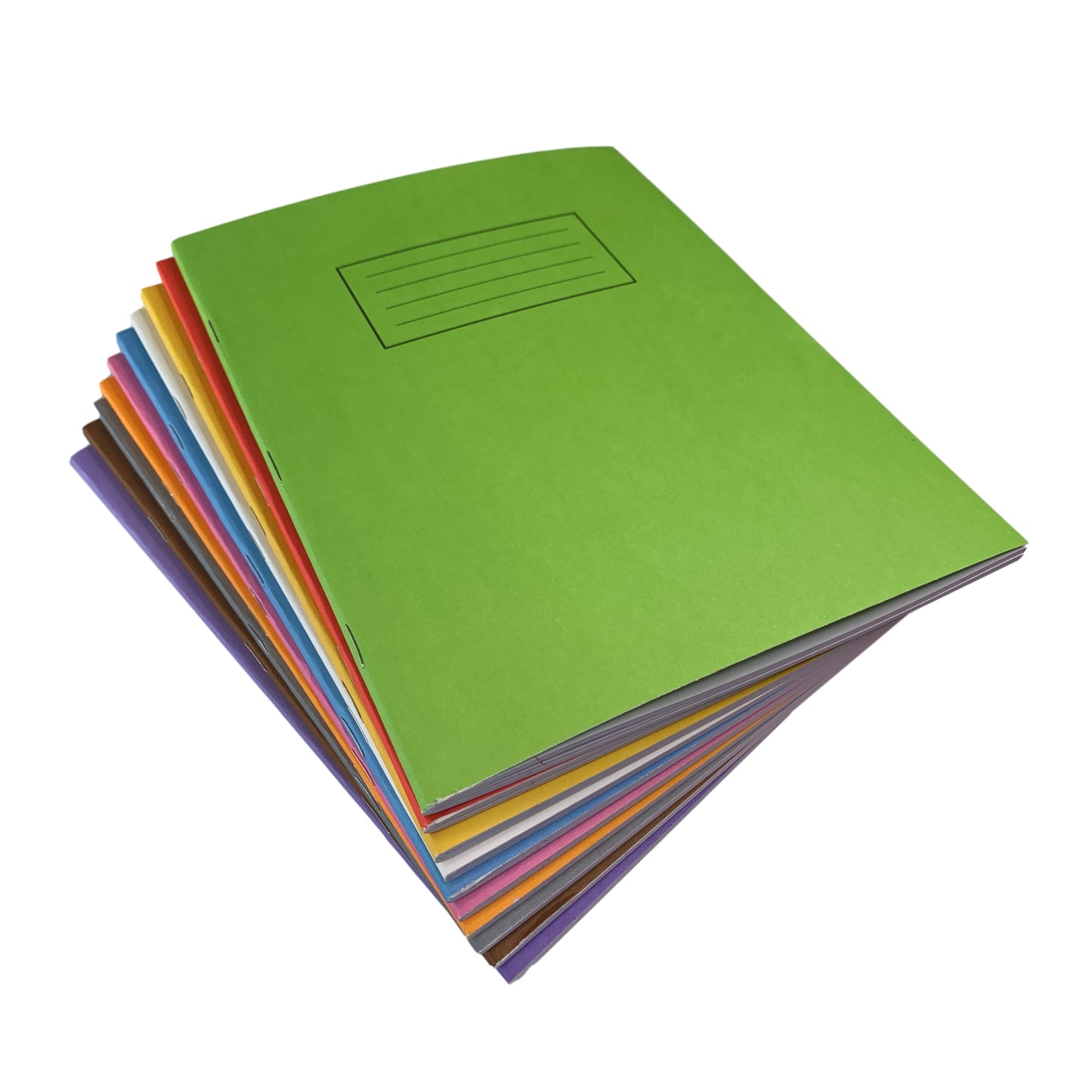 Pack of 50 Janrax 9x7" Orange 80 Pages Feint and Ruled Exercise Books