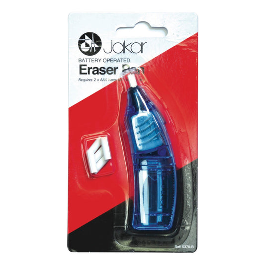 Blue Battery Operated Eraser Pen