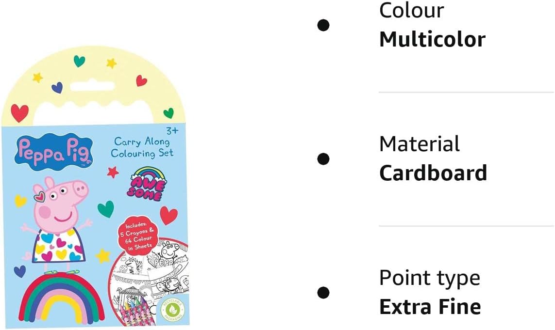 Peppa Pig Carry Along Colouring Set