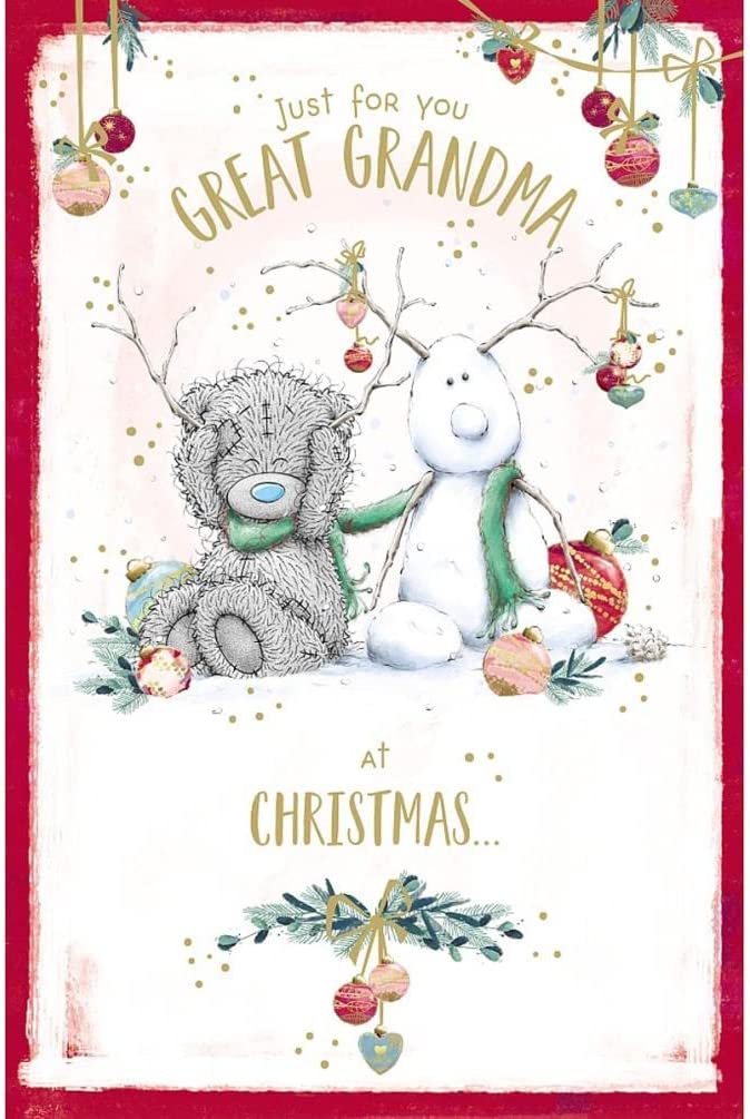 Great Grandma Me to You Bear Christmas Card