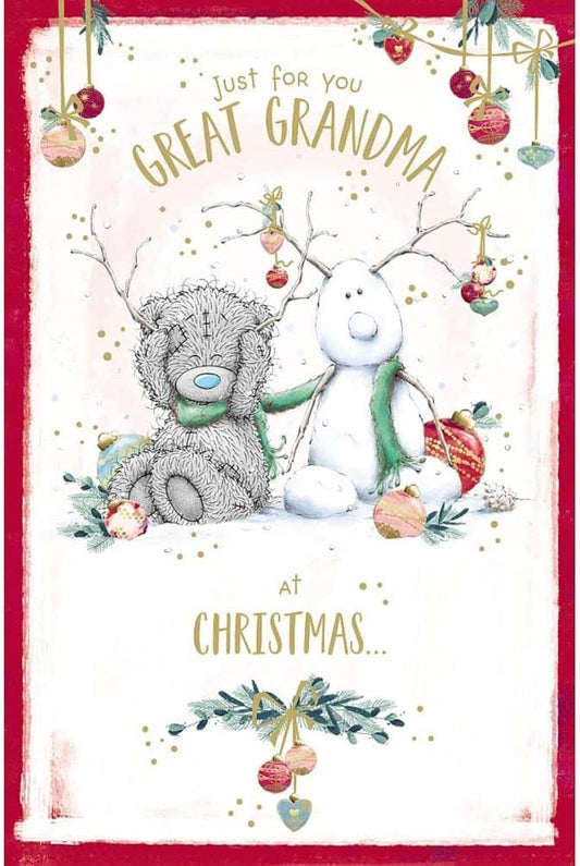 Great Grandma Me to You Bear Christmas Card