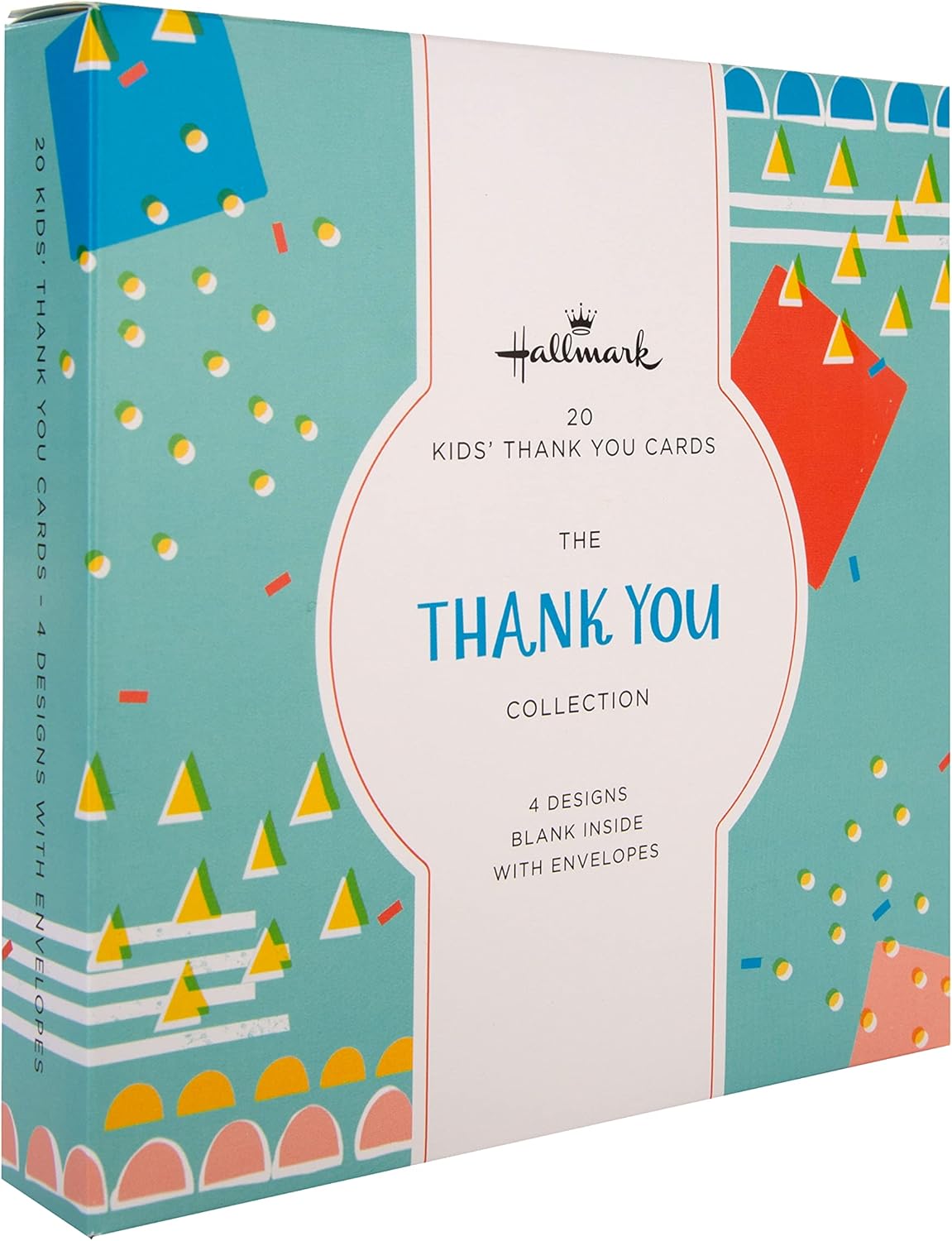 Multipack of 20 in 4 Cute Designs Kids' Thank You Cards