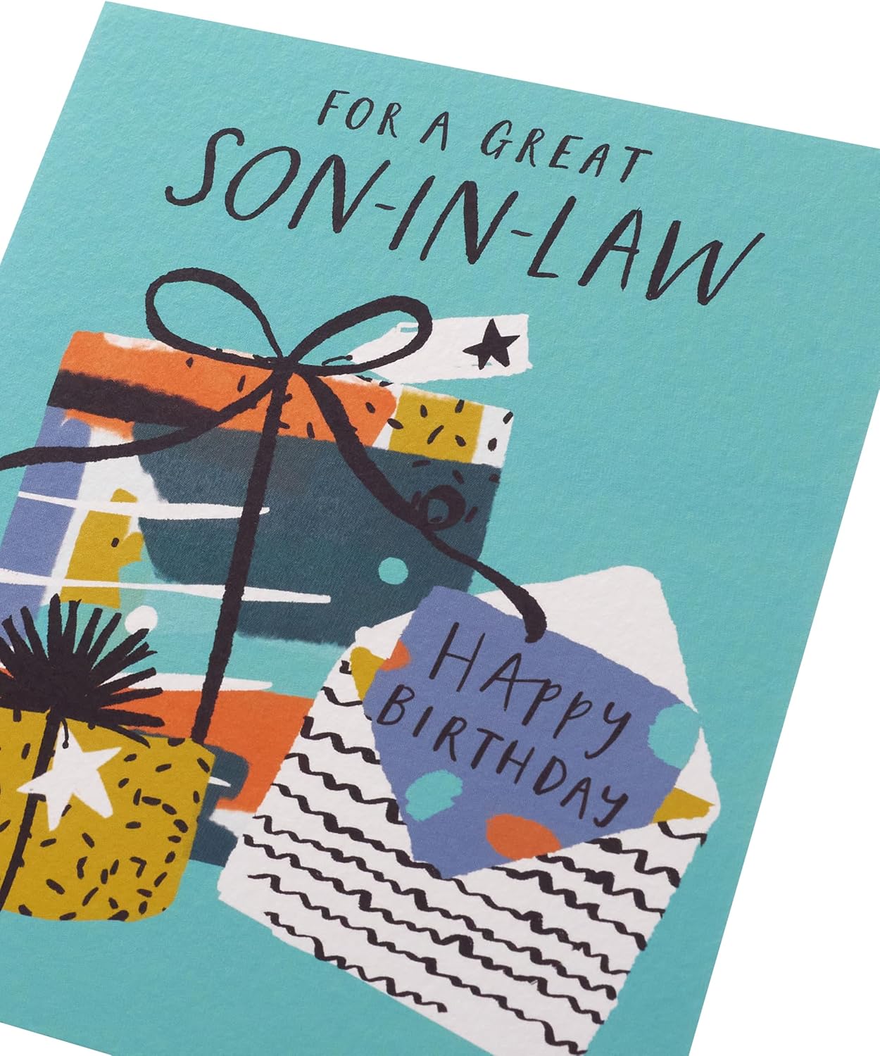 Bright & Colourful Design Son-in-Law Birthday Card